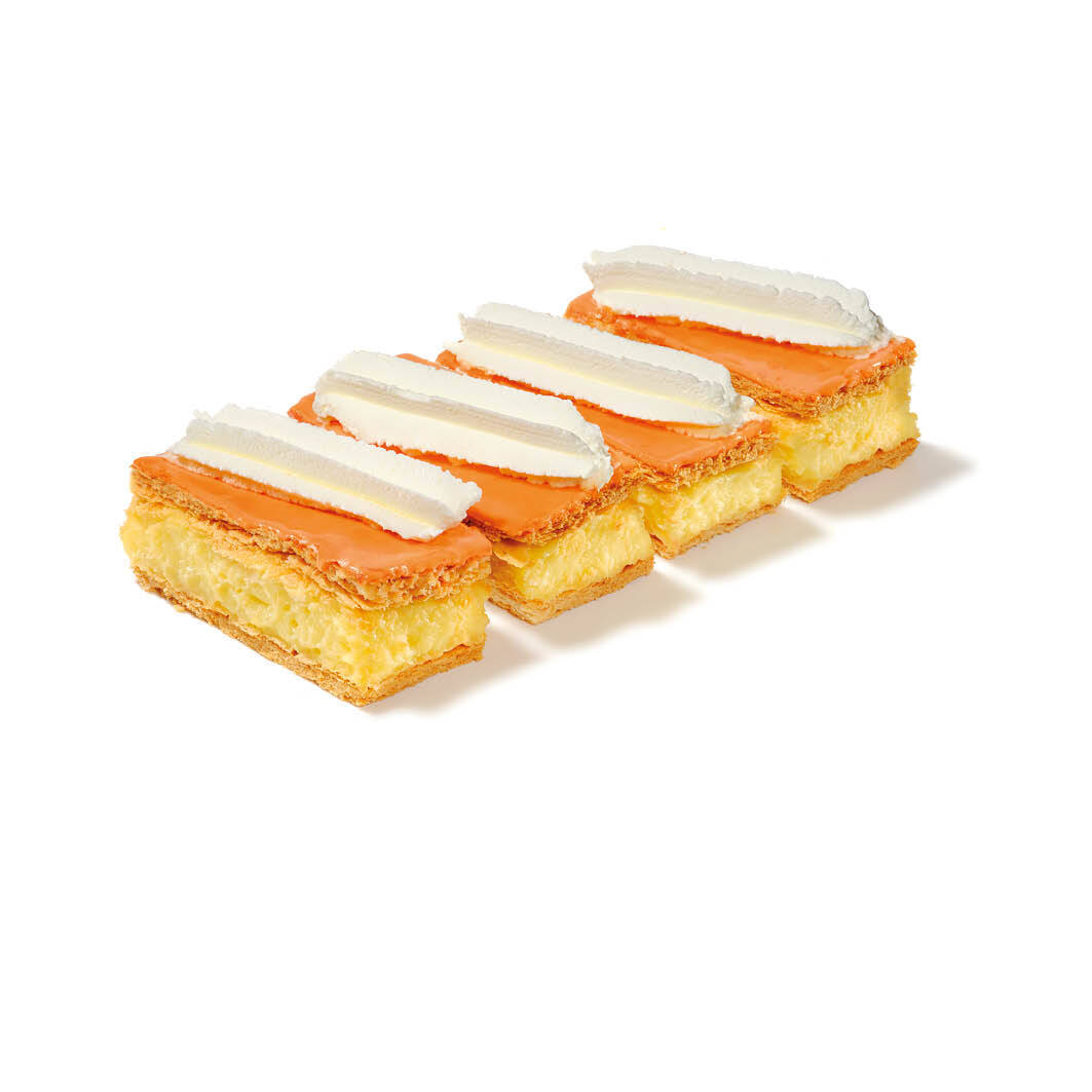 Oranje tompouce 4 stuks
