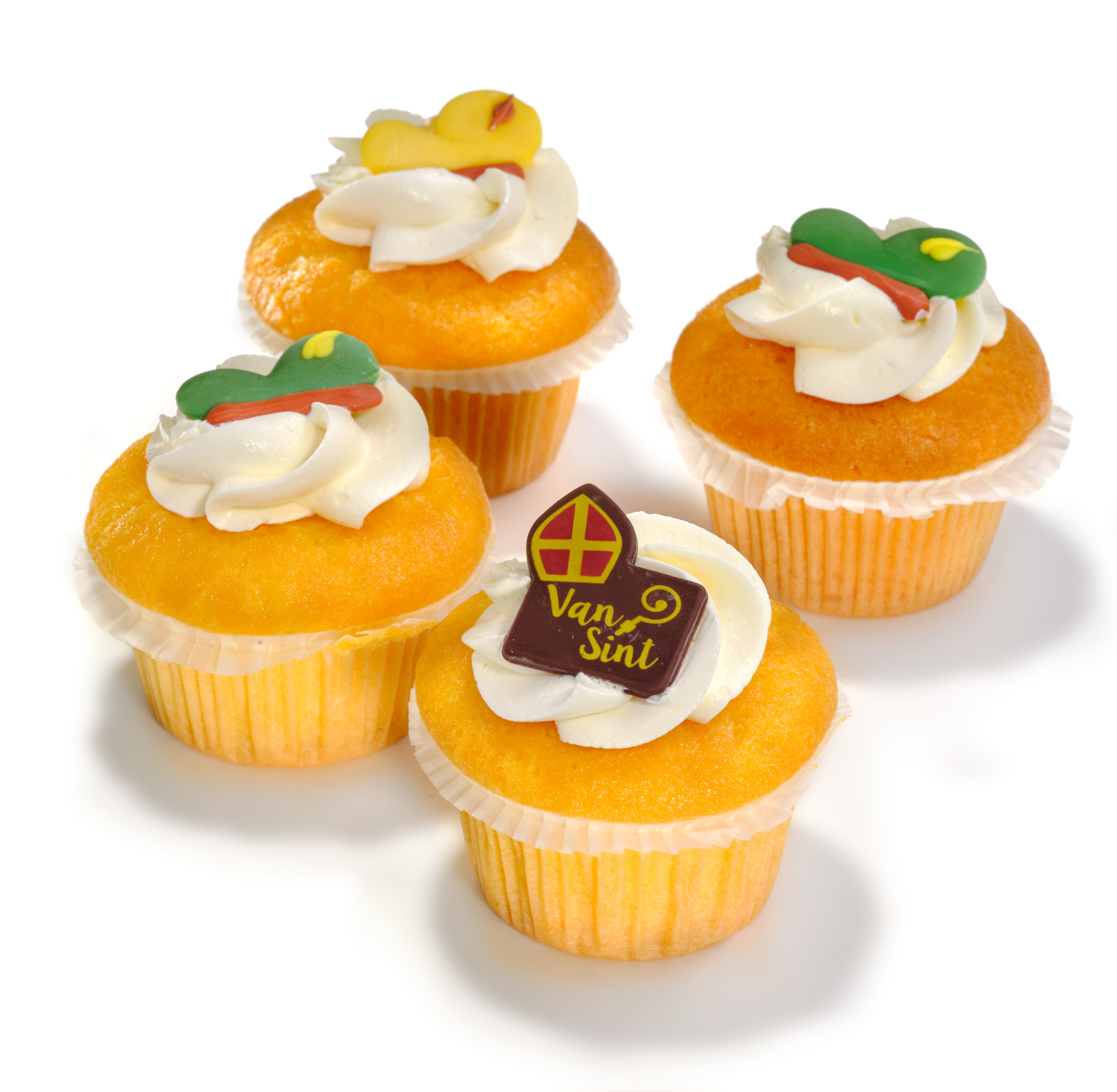 Sint cupcake 4 stuks